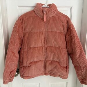 Sundance Woman’s Florrie Coral Corduroy Puffer Jacket